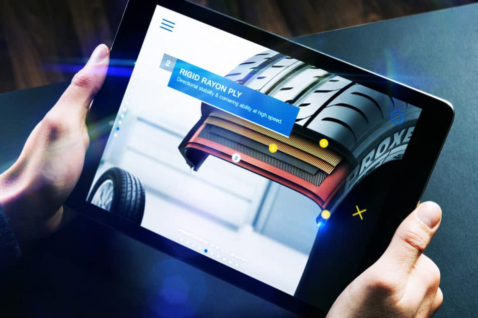 Toyo Tires enhanced sales tool app