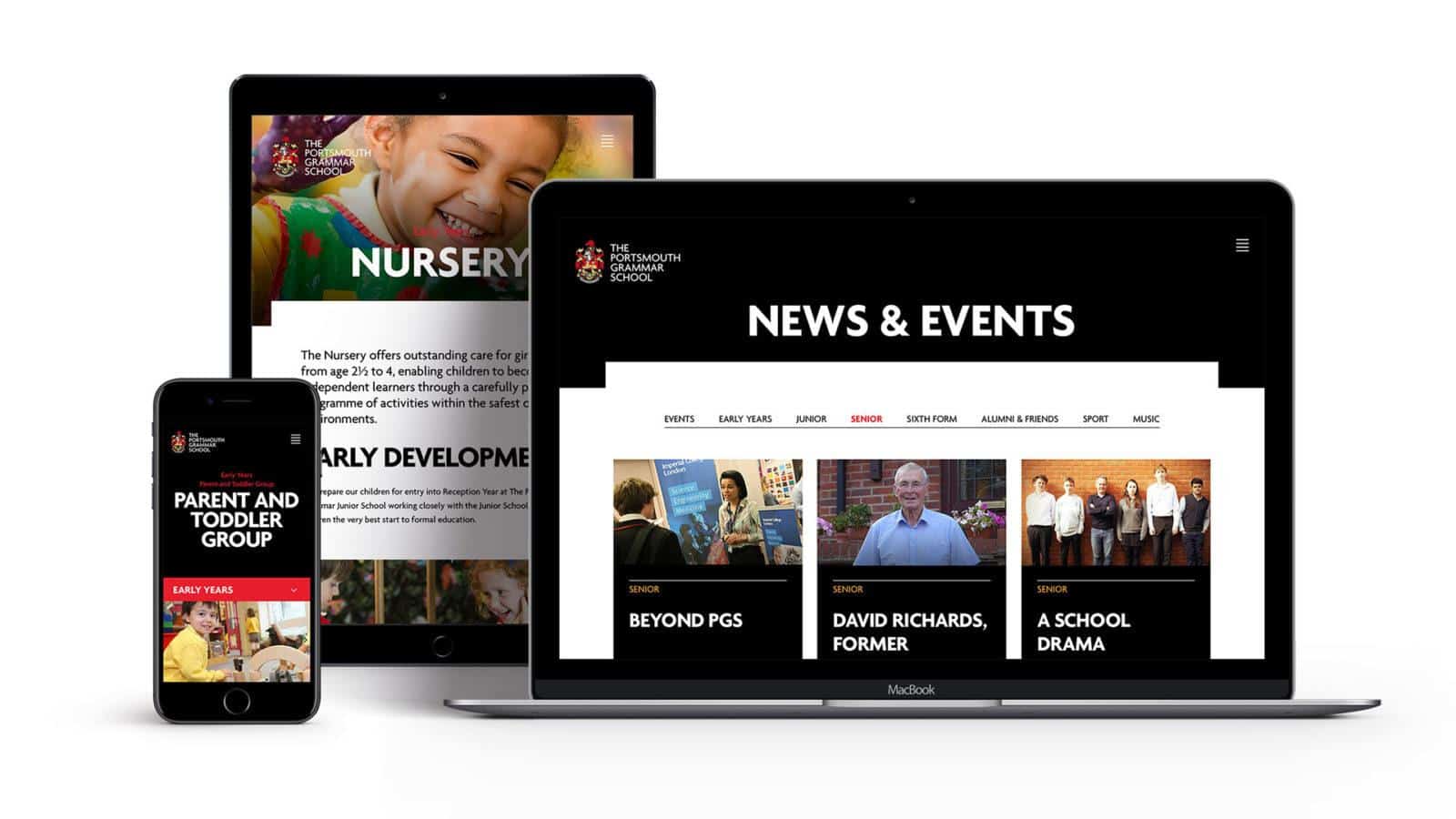 Portsmouth Grammar School Effective Website Design
