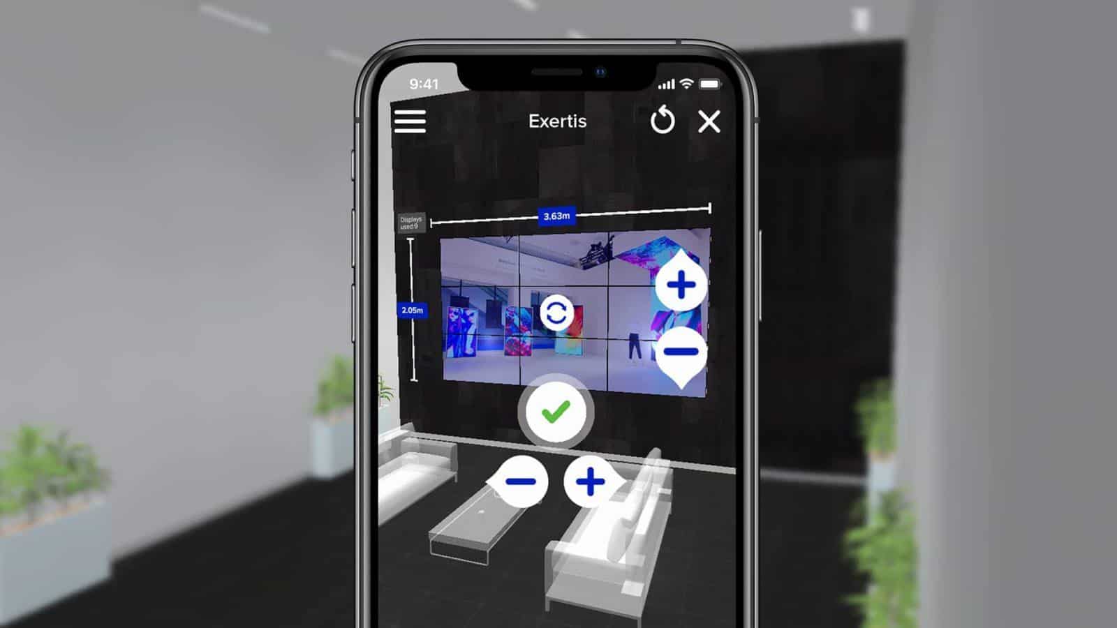 Exertis Augmented Reality B2B Sales Channel - Samsung LFD